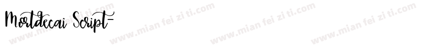Mortdecai Script字体转换